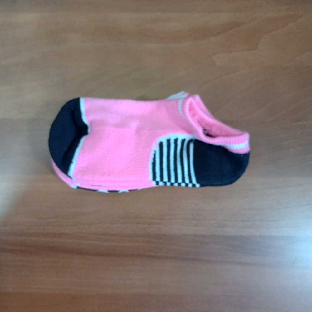 Kids Pink and Black Ankle Socks